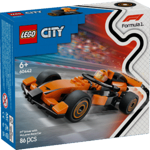 Lapsed saavad võidu kihutada selle LEGO City F1 sõitja ja McLareni võistlusautoga