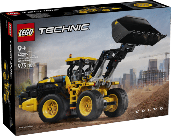 Selles laste ehitusmängukomplektis on kokkupandav LEGO® Technic Volvo L120 Electric rataslaadur ehitusplatsi seikluste matkimiseks.