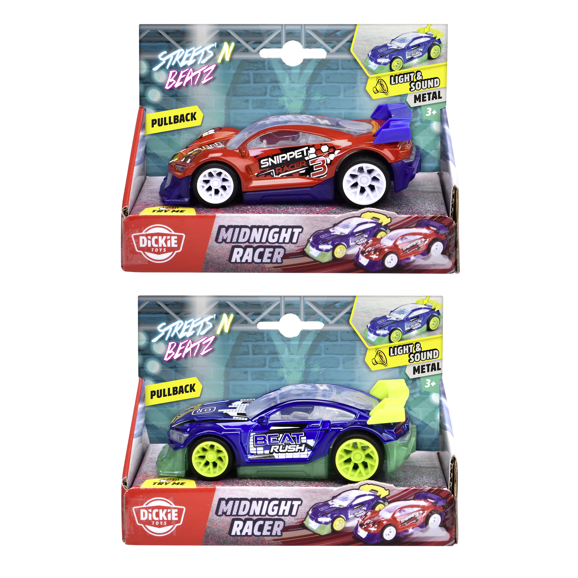 Dickie Toys sportauto tuledega 2 erinevat. Äge auto