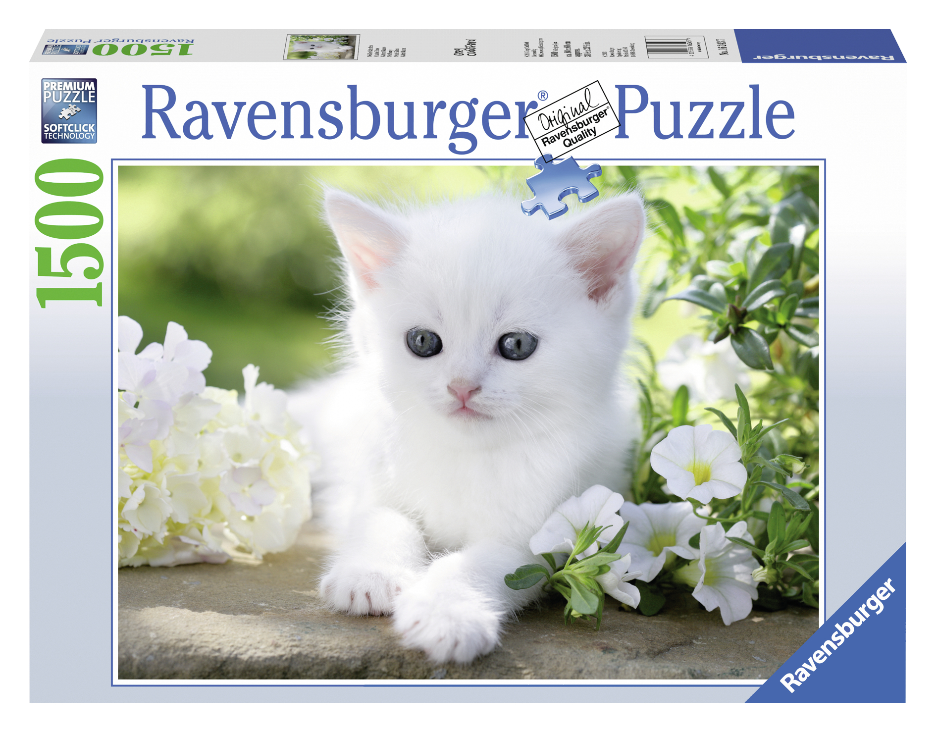 Ravensburger pusle 1500 tk Valge kassipoeg Pusle pakub  lõõgastust