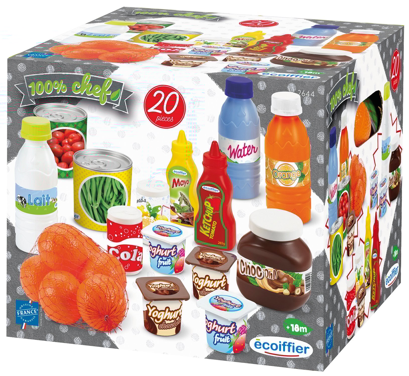Ecoiffier toiduainete kast Tooted