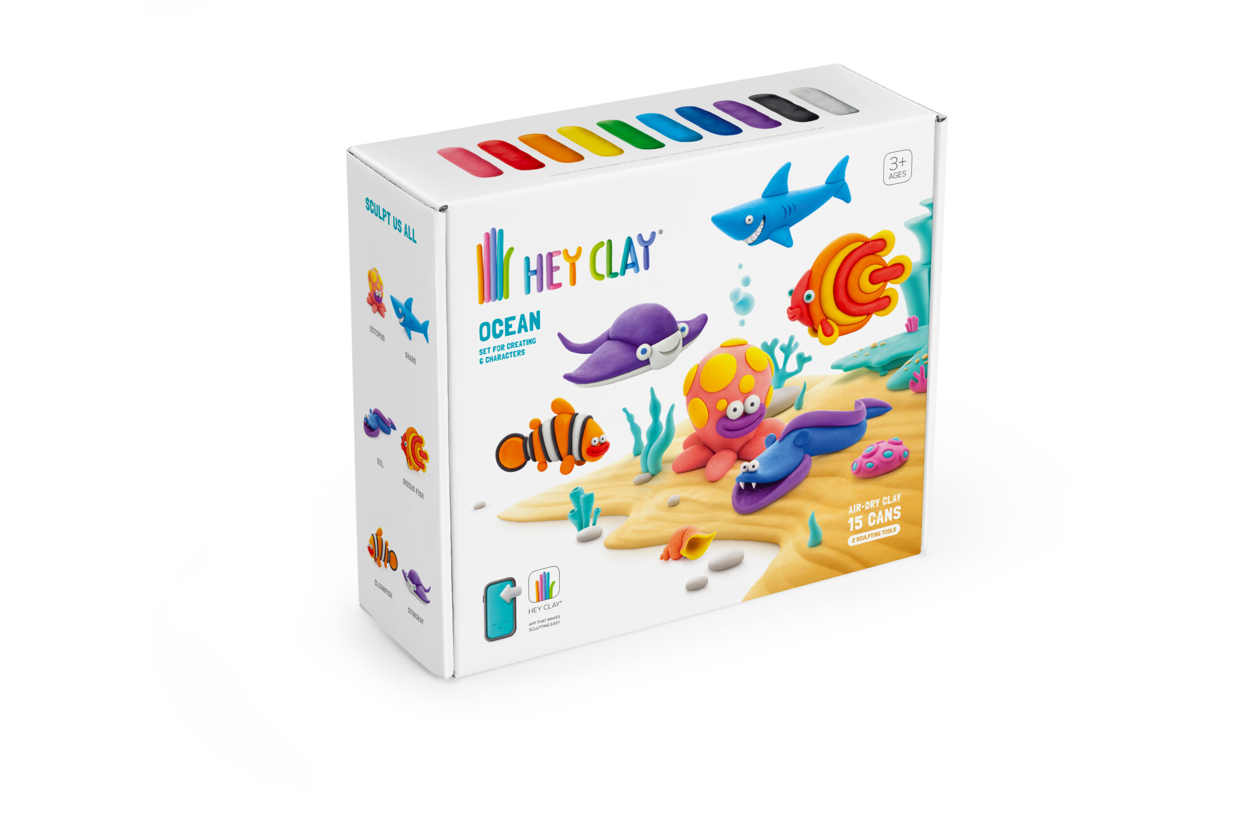 HEY CLAY voolimismass Ookean Mõnusalt pehme voolimismass