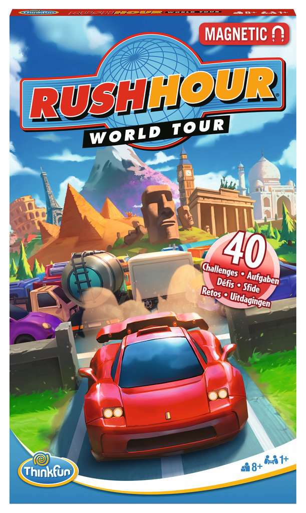 ThinkFun lauamäng Rush Hour / Tipptund maailmatuur Lõbus viis treenida aju ja loogilist mõtlemist!