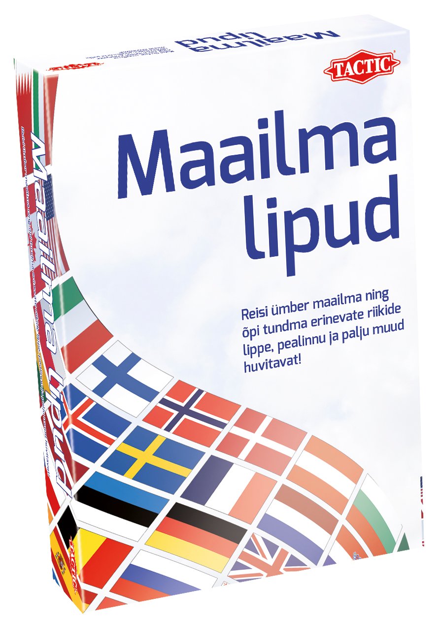 Tactic lauamäng Maailma lipud Maailma lipud lauamäng avardab teadmisi