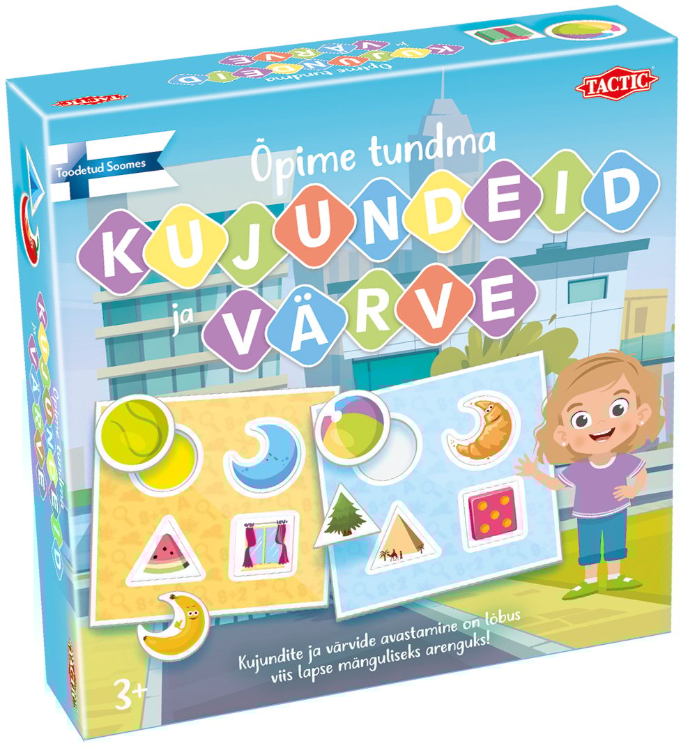 Tactic lauamäng Õpime tundma kujundeid ja värve Õpime tundma kujundeid ja värve varakult. Loovuse põhiteadmised algavad siit!