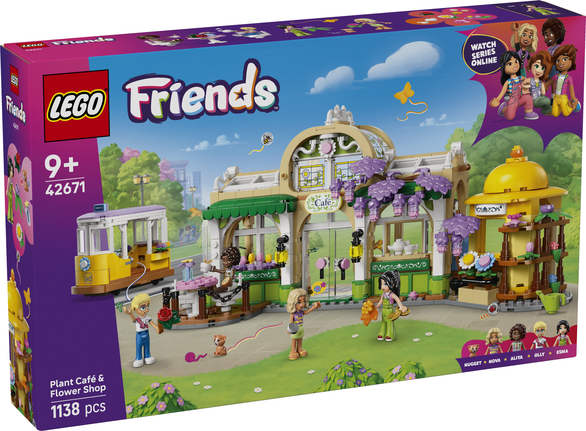 LEGO Friends Taimekohvik ja lillepood Lase loovusel õitseda selle LEGO® Friends taimekohviku ja lillepoe laste rollimänguga