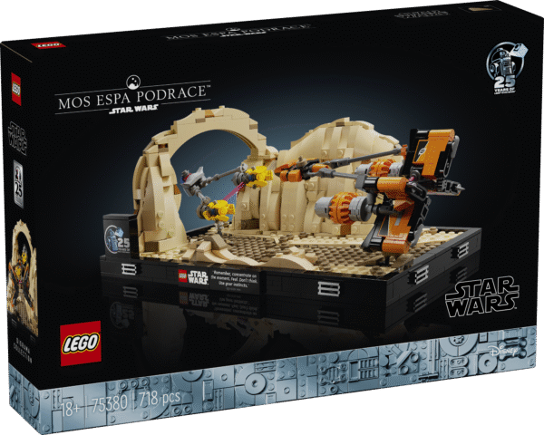Sukeldu loomingulisse ehitusprojekti ja naudi Mos Espa Podrace'i dünaamilisust selle täiskasvanutele mõeldud LEGO® Star Wars™ komplektiga.