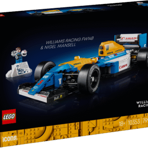 Kingi oma F1 lemmikfännile see LEGO Icons Williams Racing FW14B ja Nigel Manselli võidusõiduautode ehituskomplekt täiskasvanutele