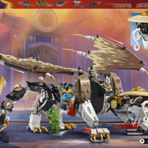 mis sisaldab suurt kokkupandavat LEGO draakonit ja viite NINJAGO tegelaskuju minifiguuri.