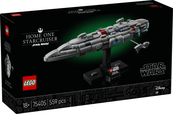 Kõigi aegade esimene LEGO klotsidest mudel Home One Starcruiserist filmist Star Wars: Jedi tagasitulek on vahva kingitus Star Wars fännidele.