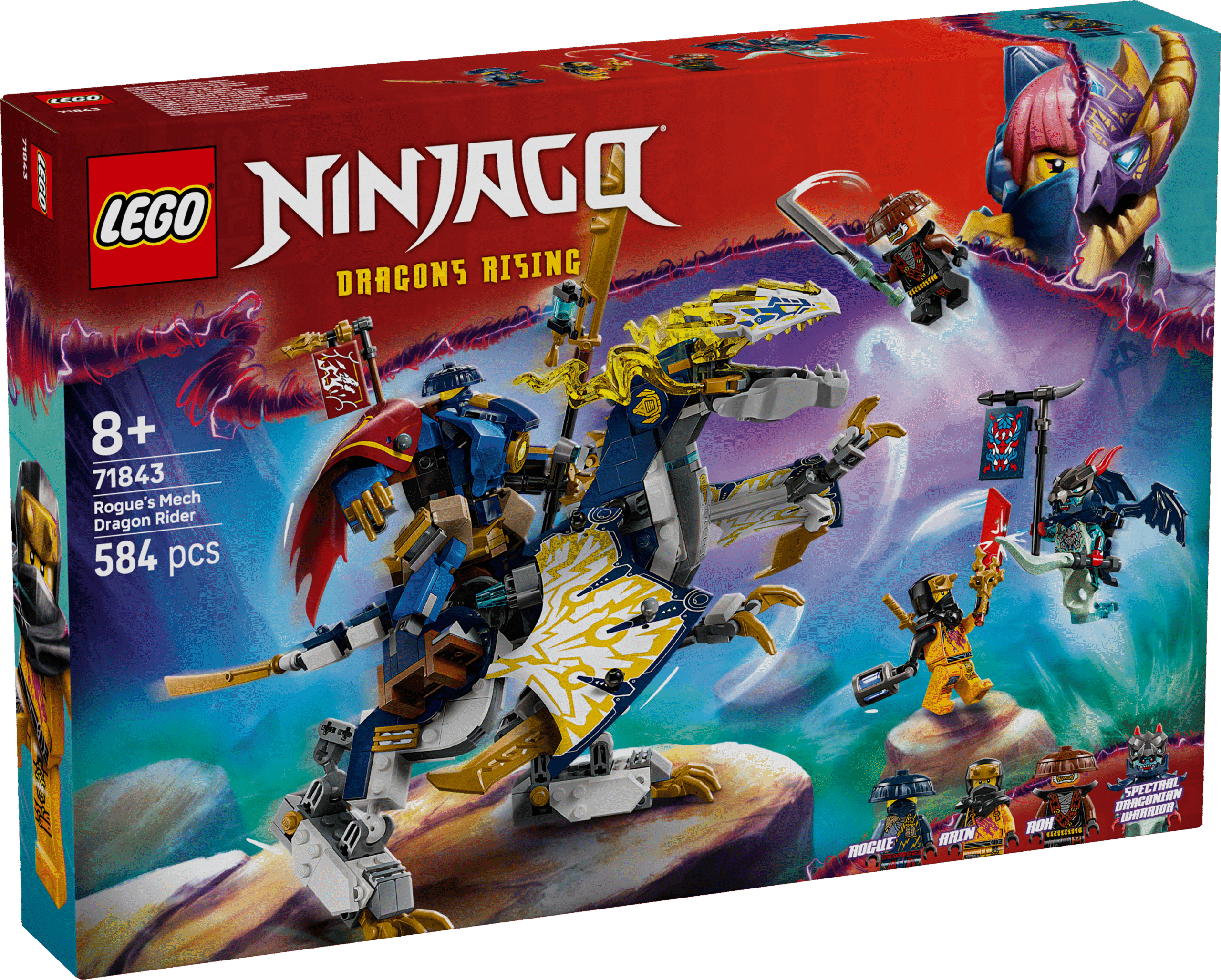 LEGO Ninjago Rogue'i roboti draakonisõitja LEGO® NINJAGO® ehituskomplekt draakonimänguasja