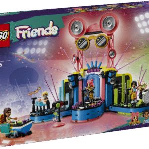 LEGO® Friends Heartlake’i linna muusika talendi-show mänguasjaga on kaasas neli LEGO Friends tegelast ja see on lõbus kingitus lastele