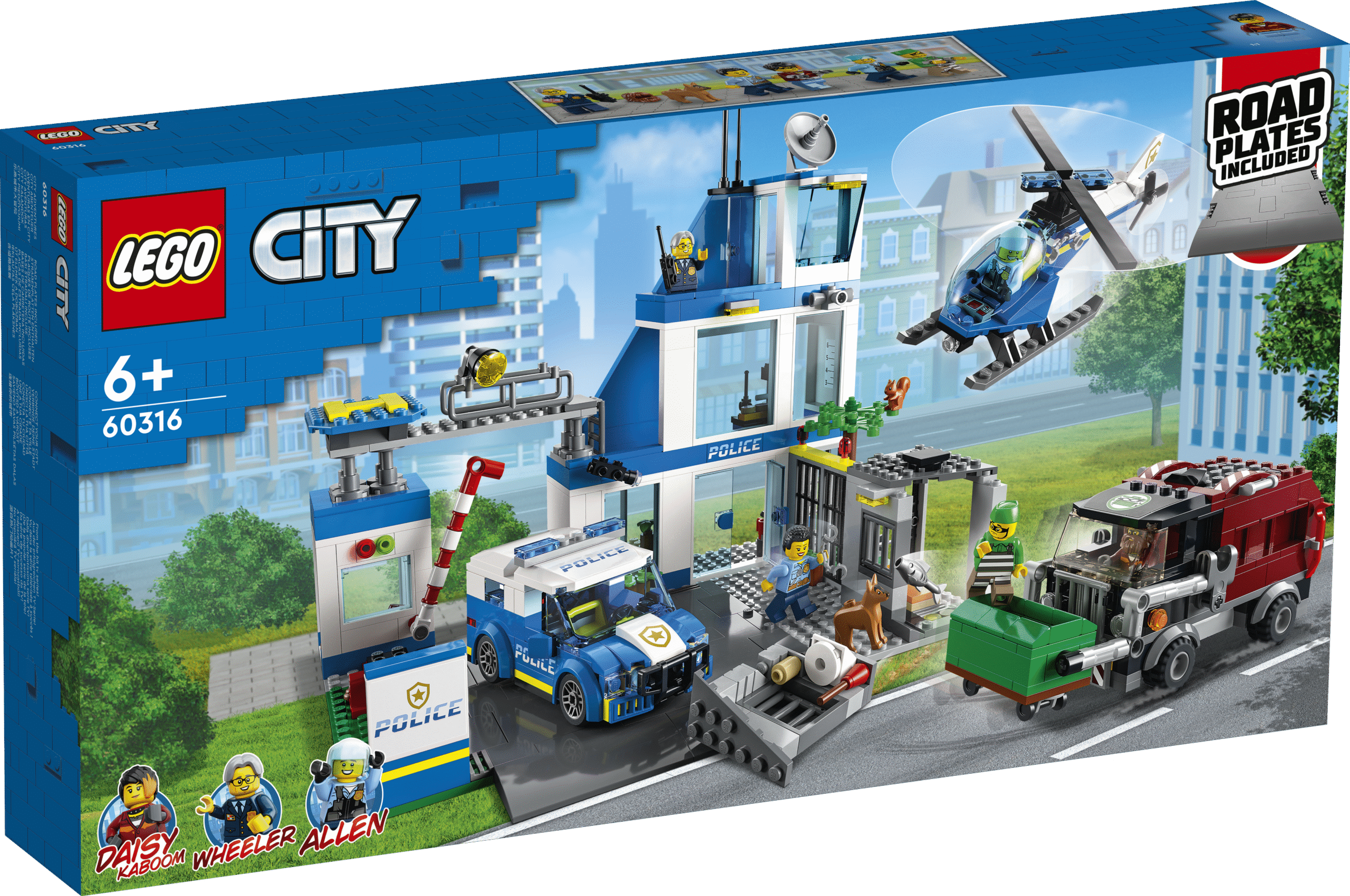 LEGO City Politseijaoskond Sind ootab võimalusterohke mäng selle detailse LEGO® City politseijaoskonnna mängukomplektiga