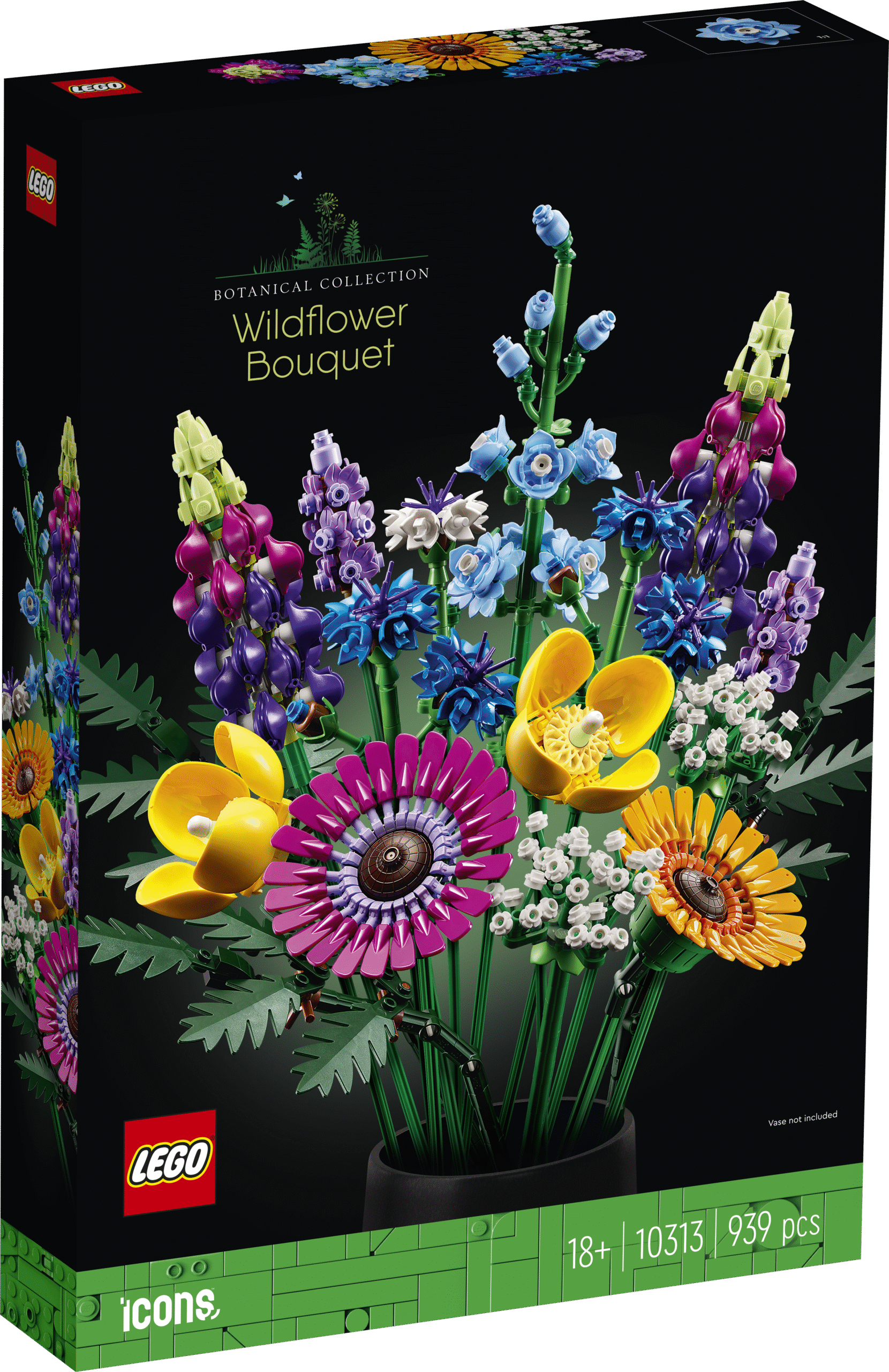 LEGO Botanical Collection Metsalillede kimp Lase kujutlusvõimel õitseda selle tähendusrikka LEGO® Iconsi metsalillede kimbu ehituskomplektiga täiskasvanutele – kordumatu kingitus iseendale või oma kallimale.