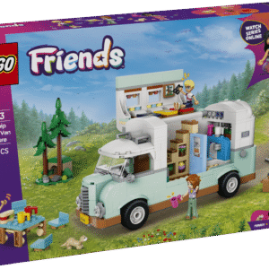 See lõbus mänguasi lastele avab matkareiside maailma ning komplektis on 3 LEGO Friends tegelaskuju ja tuhkrufiguur.