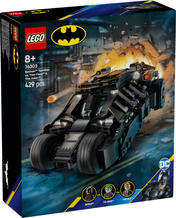 Kingi lastele põnevust komplektiga Batman Tumbler vs. Two-Face ja The Joker