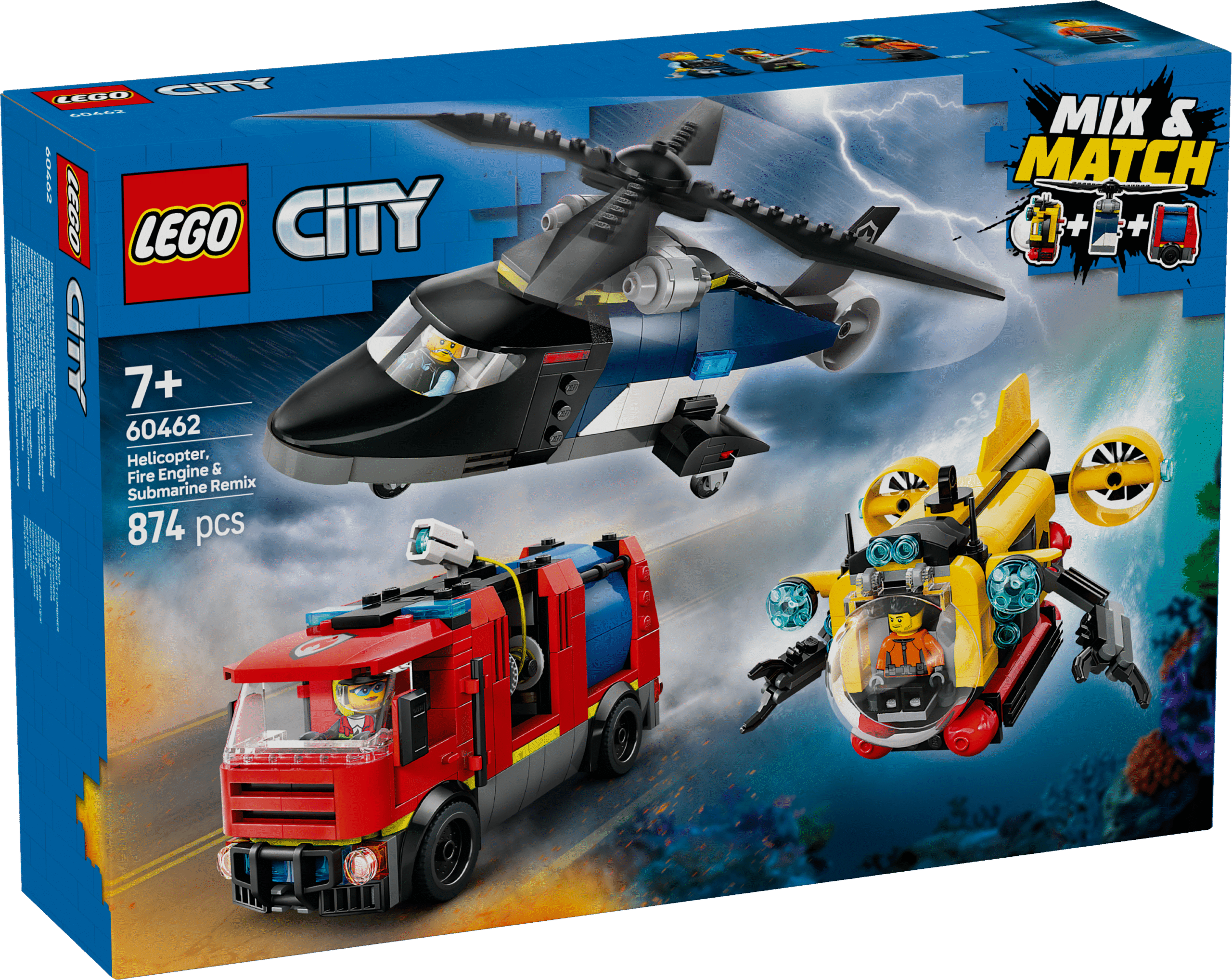 LEGO City Helikopteri Kolmekordista põnevust LEGO City helikopteri