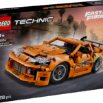 Selles autokomplektis on kokkupandav LEGO Technicu Fast and Furious Toyota Supra MK4 millel on 6-silindriline mootor