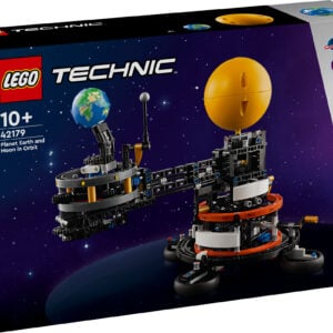 LEGO Technic Planeet Maa ja Kuu orbiidil sisaldab pöörlevat Maad