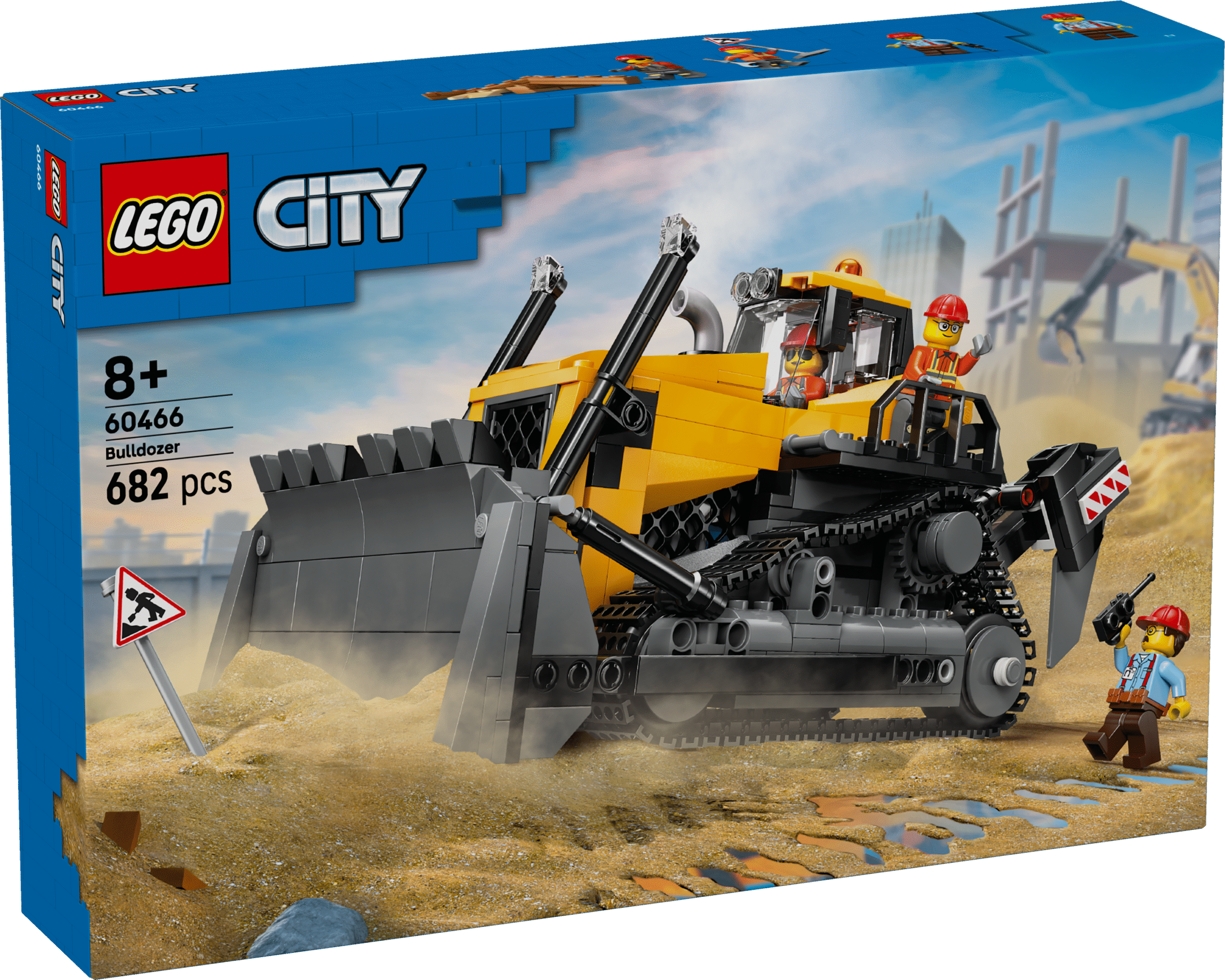 LEGO City Kollane buldooser esilaaduriga Ehitusmasinate fännidele meeldib kindlasti see LEGO® City mängukomplekt