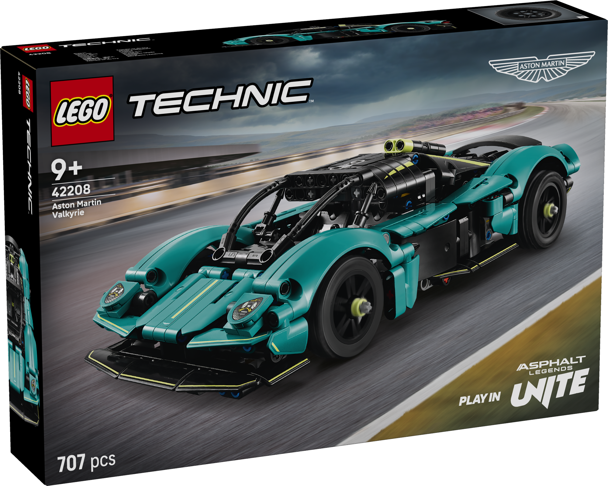 LEGO Technic Aston Martin Valkyrie Selles Aston Martin Valkyrie autokomplektis on kokkupandav LEGO® Technic sportautomudel