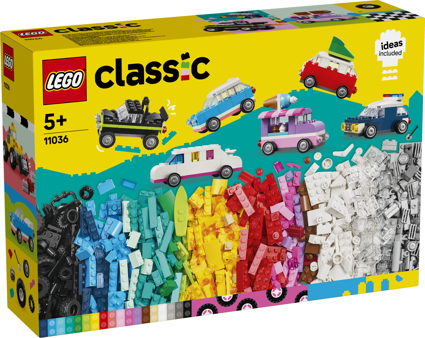 LEGO Classic Loomingulised sõidukid LEGO® Classic loominguliste sõidukite mänguasja ehituskomplekt sisaldab politseiautot