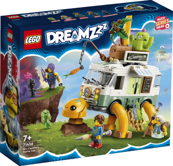 Lapsed saavad selle alates 7-aastastele mõeldud LEGO® DREAMZzz™ ehituskomplektiga nautida topeltmänguaega