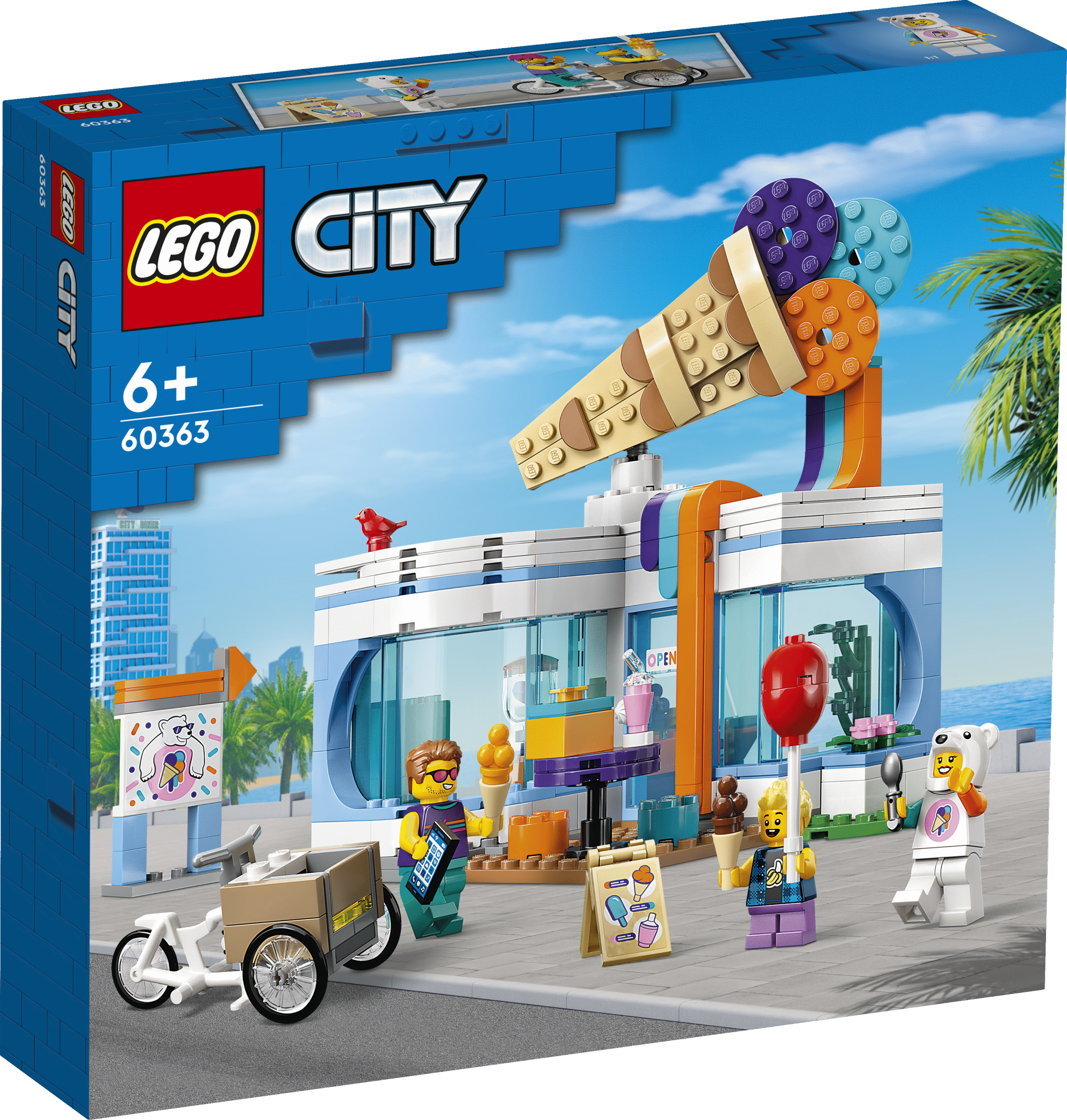 LEGO City Jäätisepood Pidude ja jäätisekohvikute fännid armastavad seda mängu jäätisepoodi – ideaalne mudel loovmänguks