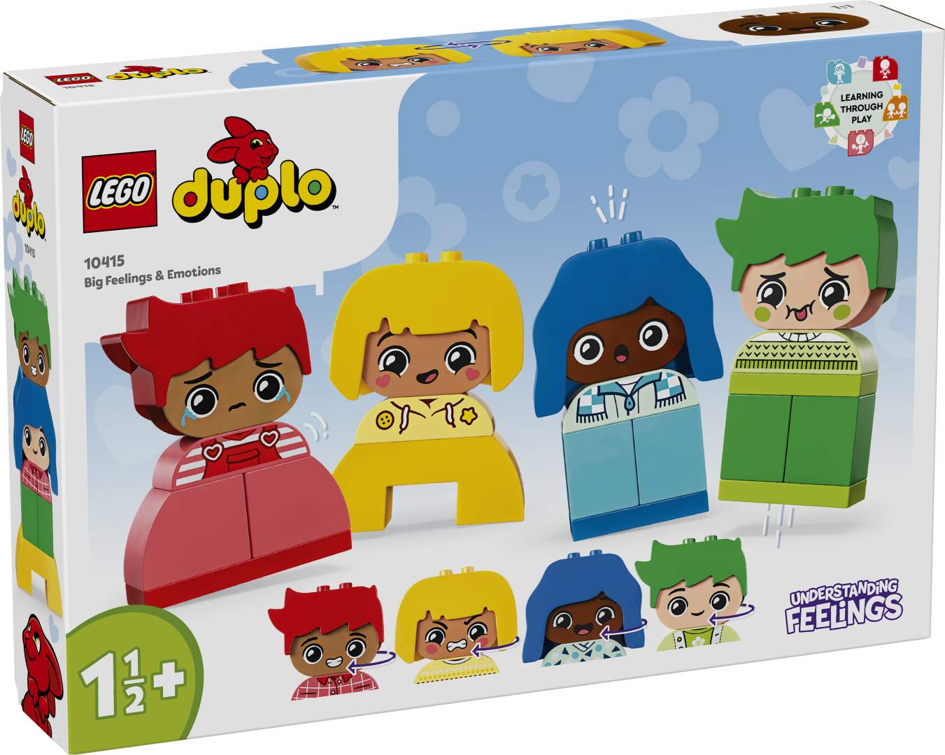 LEGO DUPLO Suured tunded ja emotsioonid Väikelapsed arendavad seda loomingulist ja kohandatavat mänguasja ehitades ja ümber ehitades eneseväljendust ja peenmotoorikat.