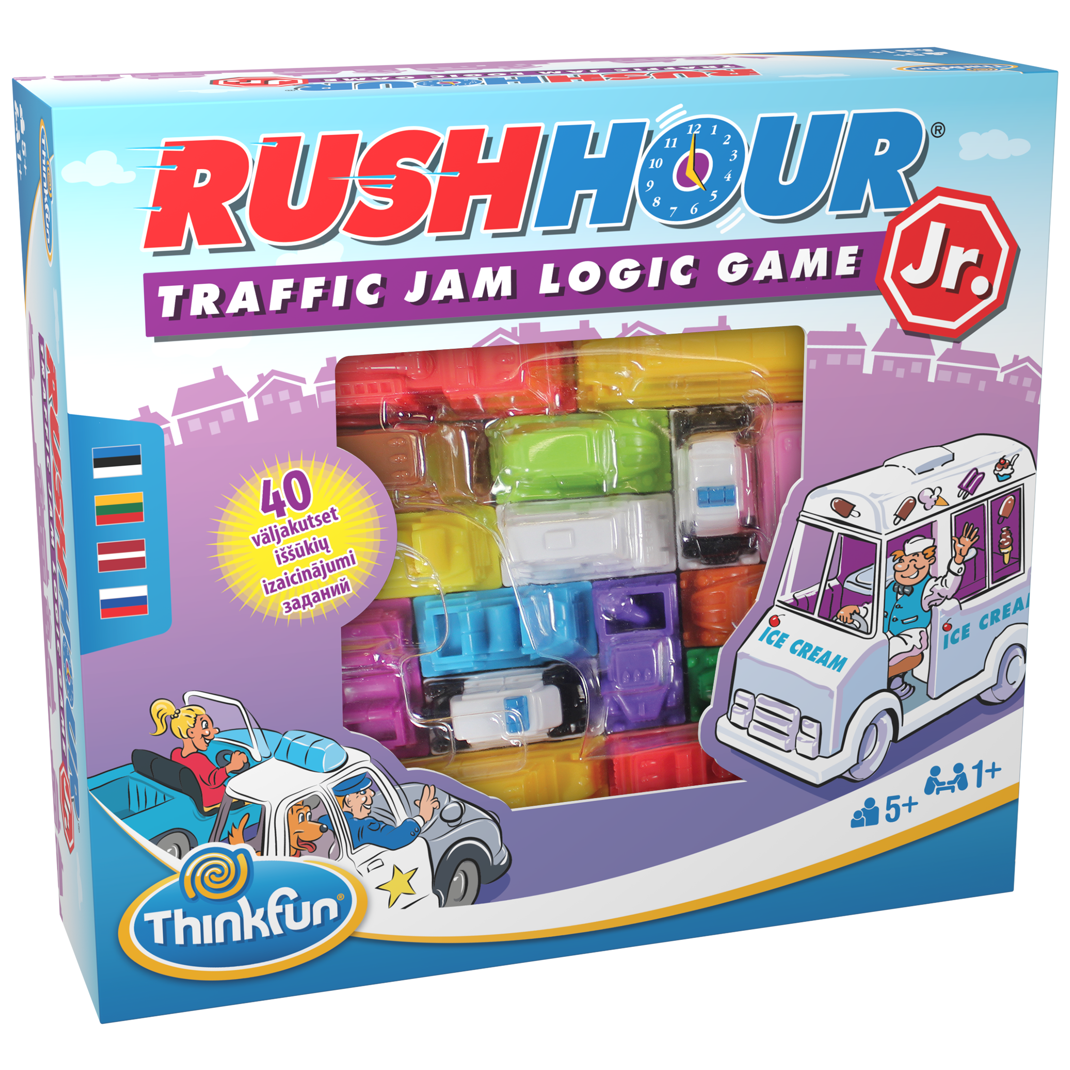 ThinkFun lauamäng Rush Hour Jr / Tipptund Juunior Tipptund arendab loogilist mõtlemist ja probleemide lahendamise oskust.