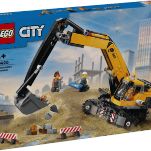 Selles LEGO City ehitussõidukite fännidele mõeldud komplektis on LEGO ekskavaator