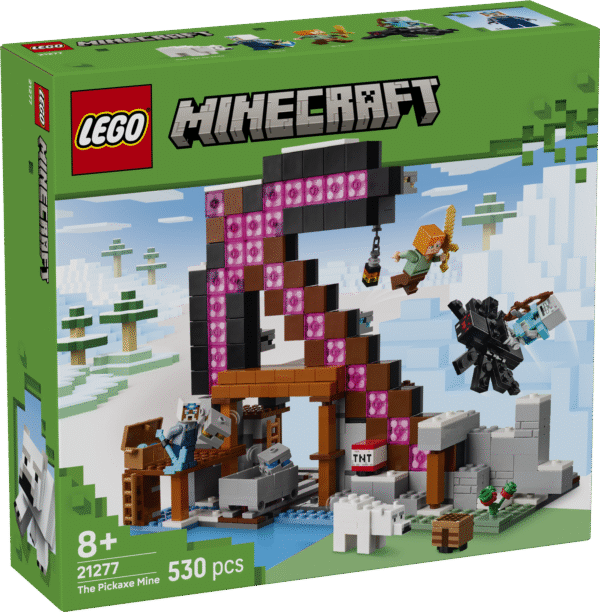 LEGO® Minecraft® Pickaxe'i kaevandus on praktiline videomängukingitus