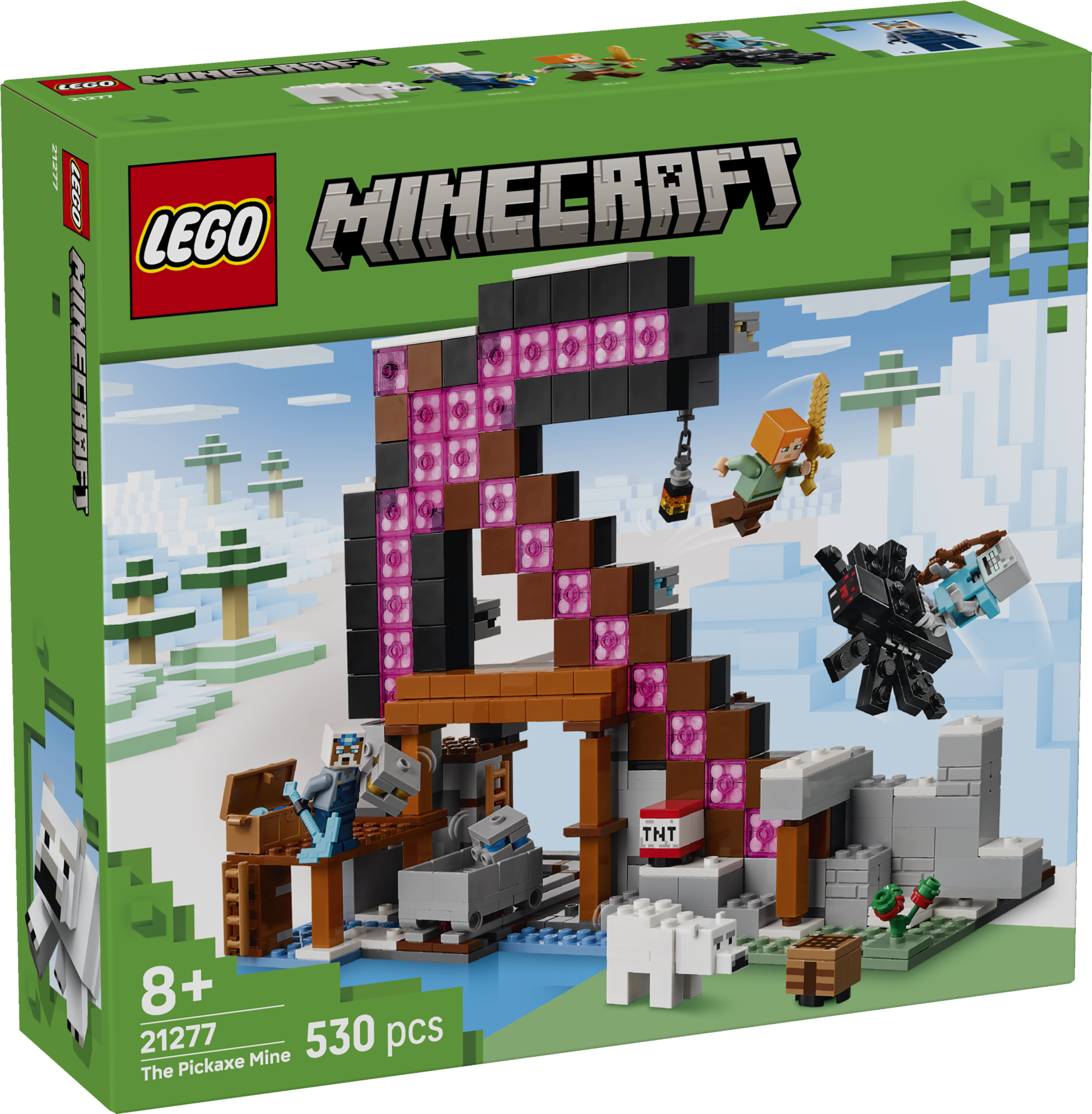 LEGO Minecraft Pickaxe'i kaevandus LEGO® Minecraft® Pickaxe'i kaevandus on praktiline videomängukingitus