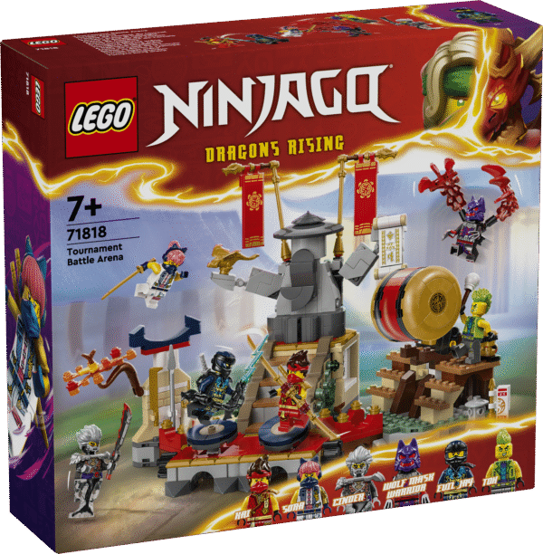 LEGO® NINJAGO® Turniiri lahinguareen ninjamängukomplekt 6 NINJAGO minifiguuriga