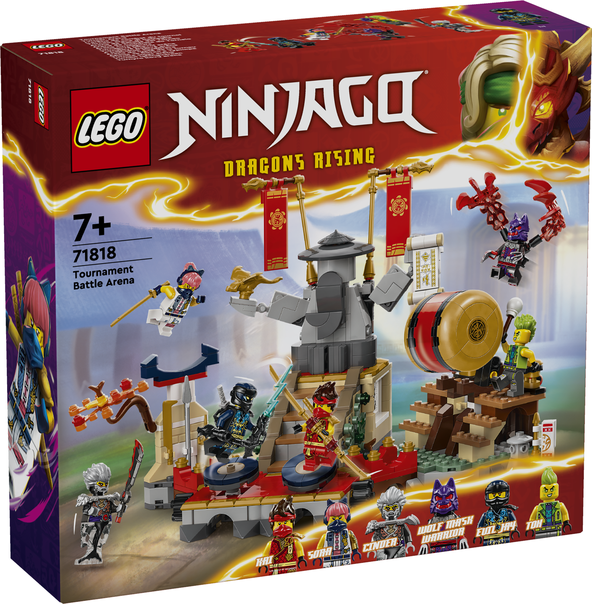 LEGO Ninjago Turniiri lahinguareen LEGO® NINJAGO® Turniiri lahinguareen ninjamängukomplekt 6 NINJAGO minifiguuriga