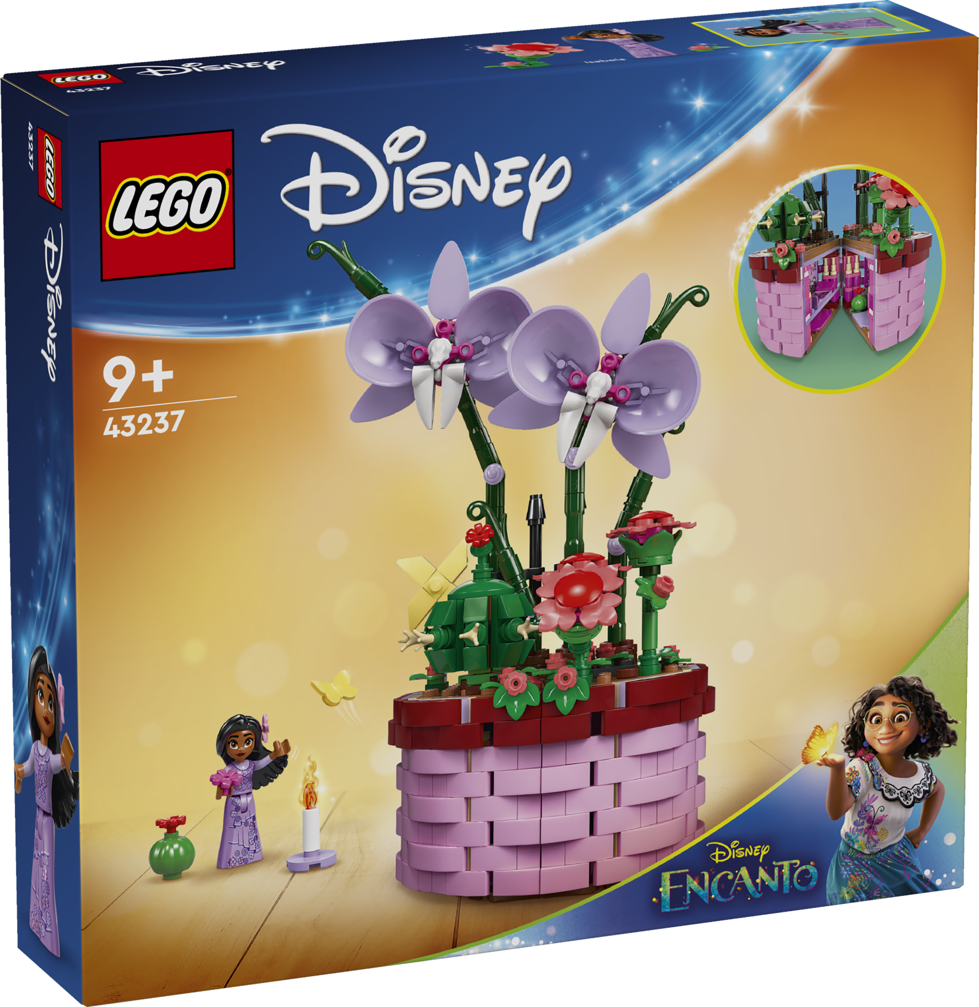 LEGO Disney Isabela lillepott Rõõmusta Encanto filmi fänne kokkupandava esitlusmänguasjaga