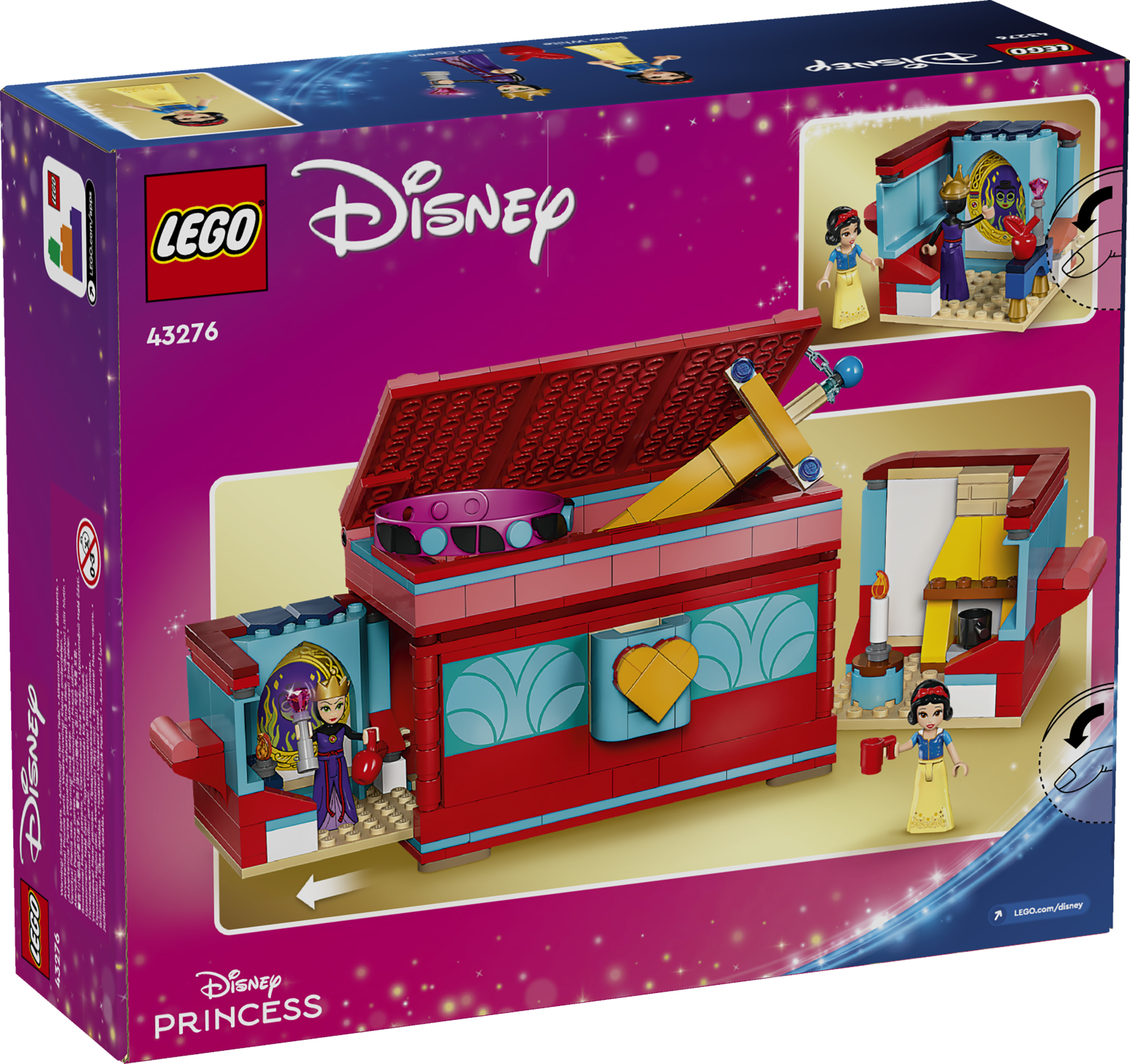LEGO Disney Lumivalgekese ehtekarp Hellita last selle vahva väljapanekukomplekiga