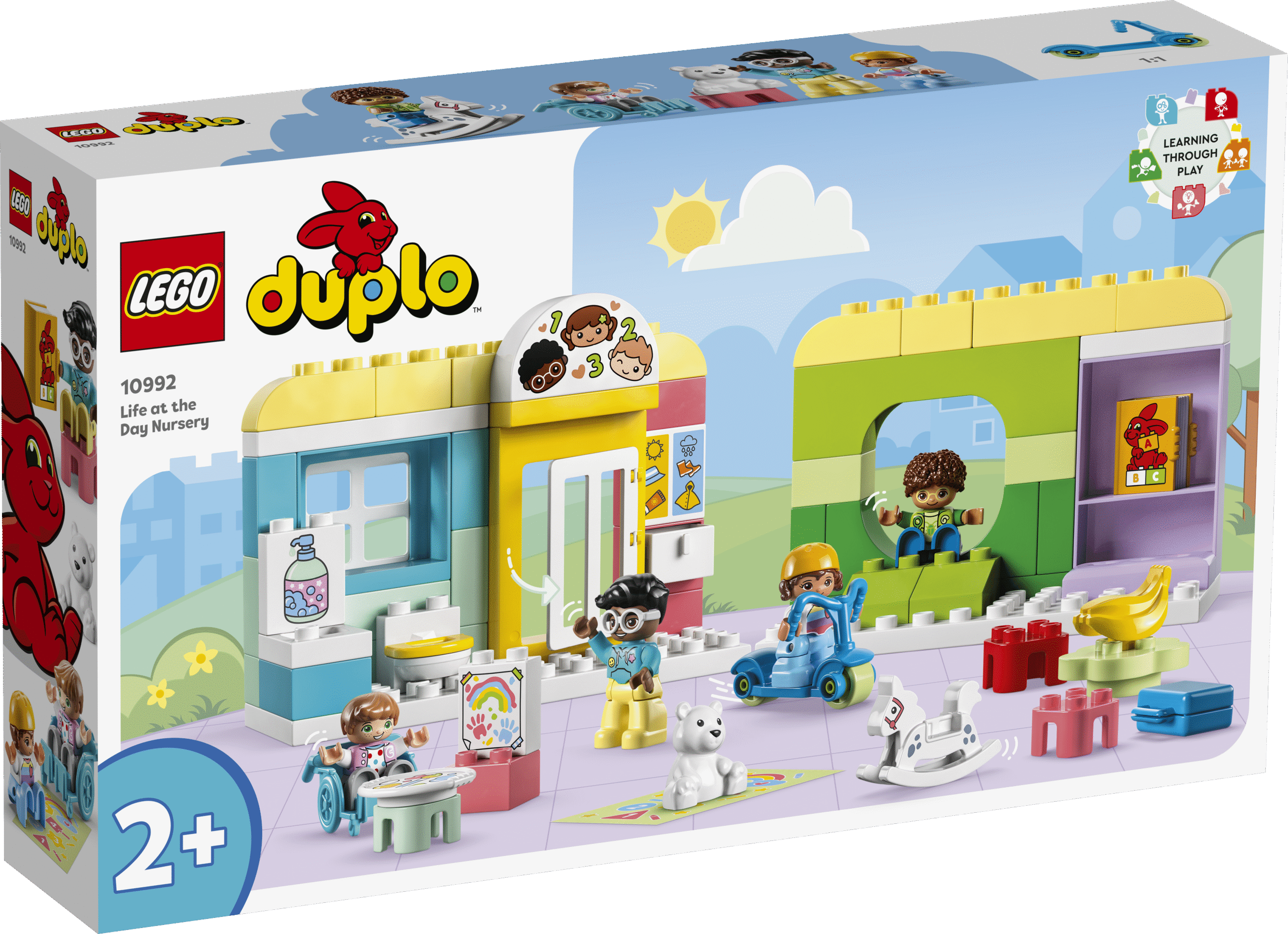 LEGO DUPLO Elu päevakeskuses Koolieelikud saavad seda värvilist päevakeskuse mänguasja uurides õppida loomise