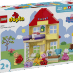 See Põrsas Peppa sarjast tuntud majal põhineb LEGO® DUPLO® mänguasi väikelastele aitab alates 2-aastastel lastel arendada peenmotoorikat.