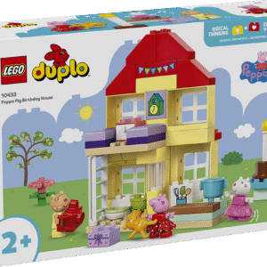 See Põrsas Peppa sarjast tuntud majal põhineb LEGO® DUPLO® mänguasi väikelastele aitab alates 2-aastastel lastel arendada peenmotoorikat.