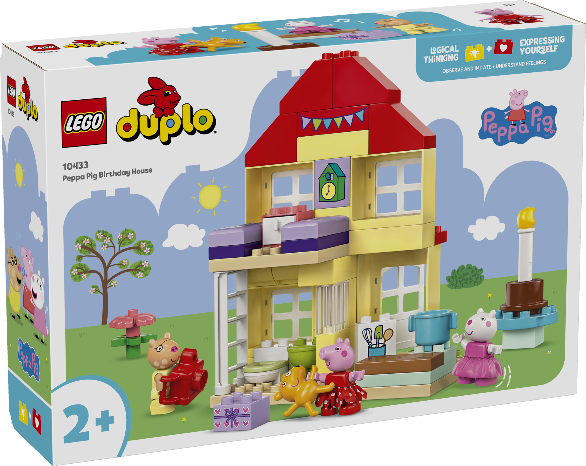 LEGO DUPLO Põrsas Peppa Sünnipäevamaja See Põrsas Peppa sarjast tuntud majal põhineb LEGO® DUPLO® mänguasi väikelastele aitab alates 2-aastastel lastel arendada peenmotoorikat.