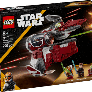 Komplektis on Ahsoka Jedi Interceptori kokkupandav mudel filmist Star Wars: kloonide sõda ja see on parim LEGO Star Wars kingitus lastele.