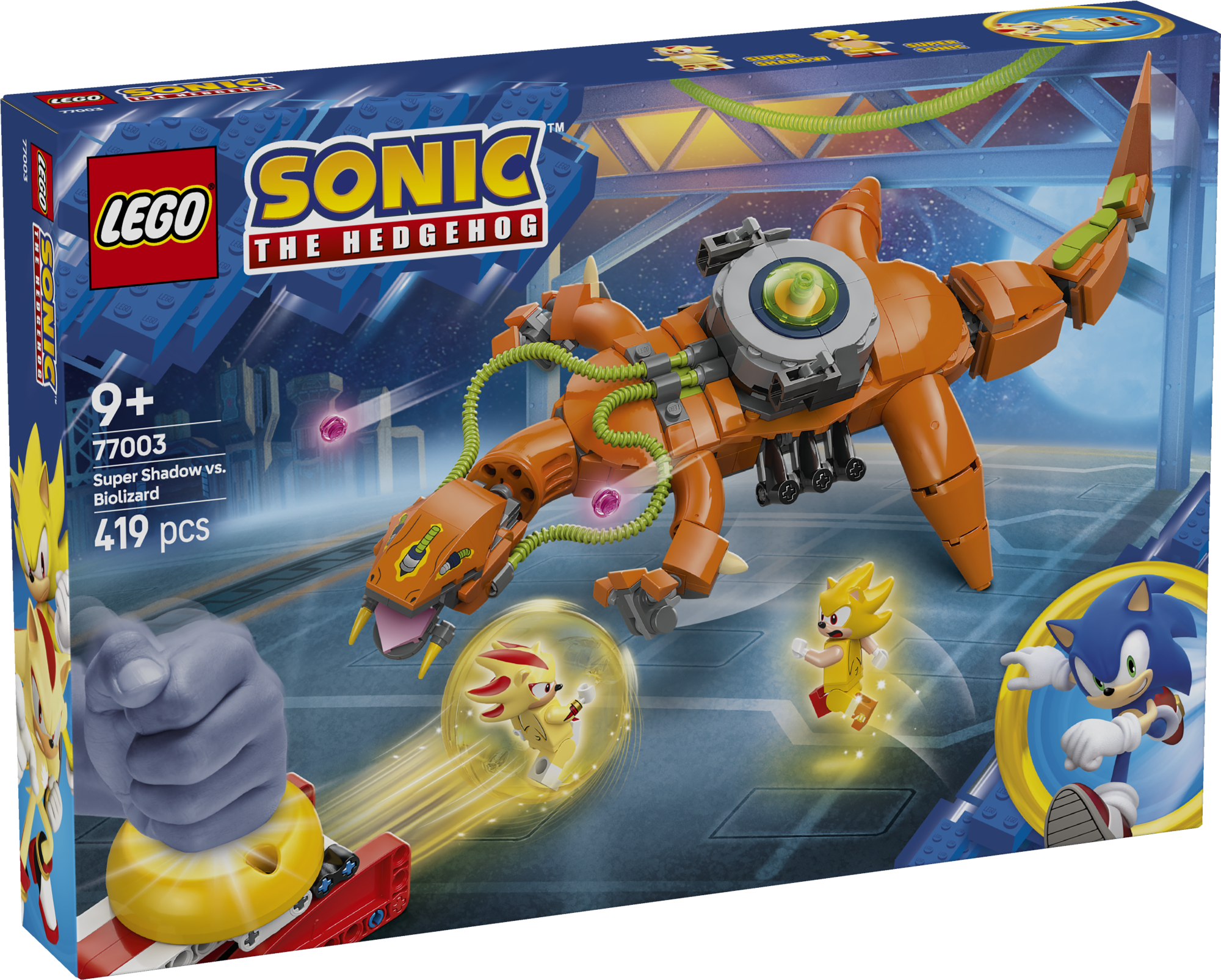 LEGO Sonic Super Shadow VS. Biolizard Rõõmusta Sonicu fänne LEGO laste ehituskomplektiga