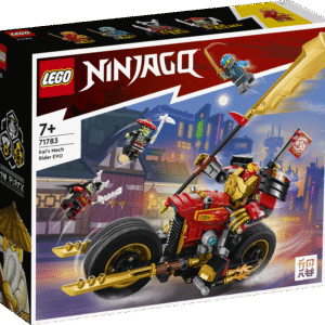 NINJAGO® komplekt lastele ja kiirete sõidukite fännidele kaasahaaravate lahingute etendamiseks täiustatava ninjamootorratta