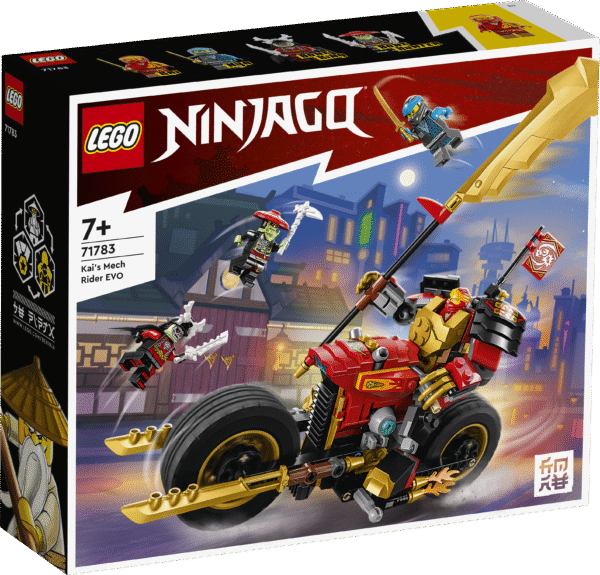 NINJAGO® komplekt lastele ja kiirete sõidukite fännidele kaasahaaravate lahingute etendamiseks täiustatava ninjamootorratta