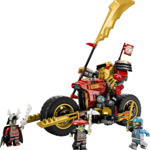 muudetavate asenditega roboti ja nelja minifiguuriga.