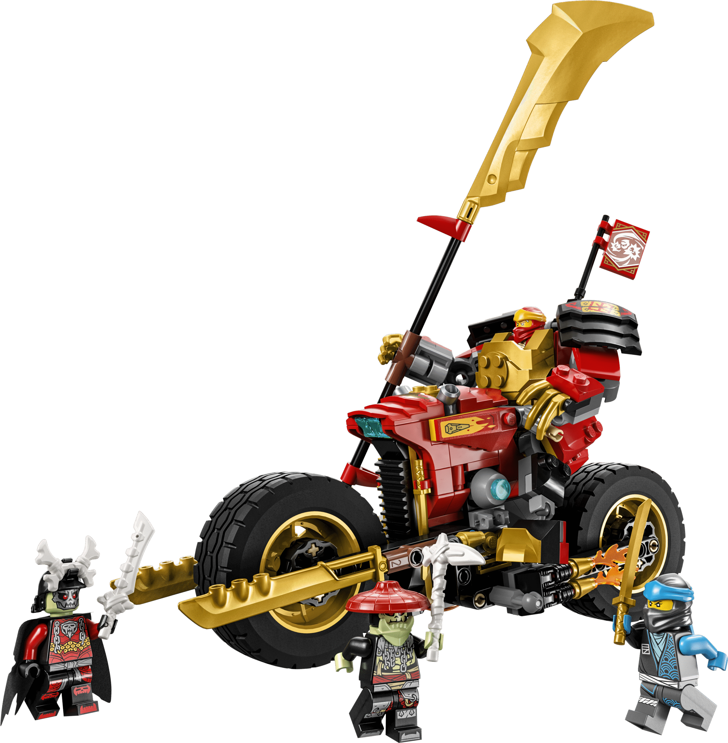 image_raw muudetavate asenditega roboti ja nelja minifiguuriga.