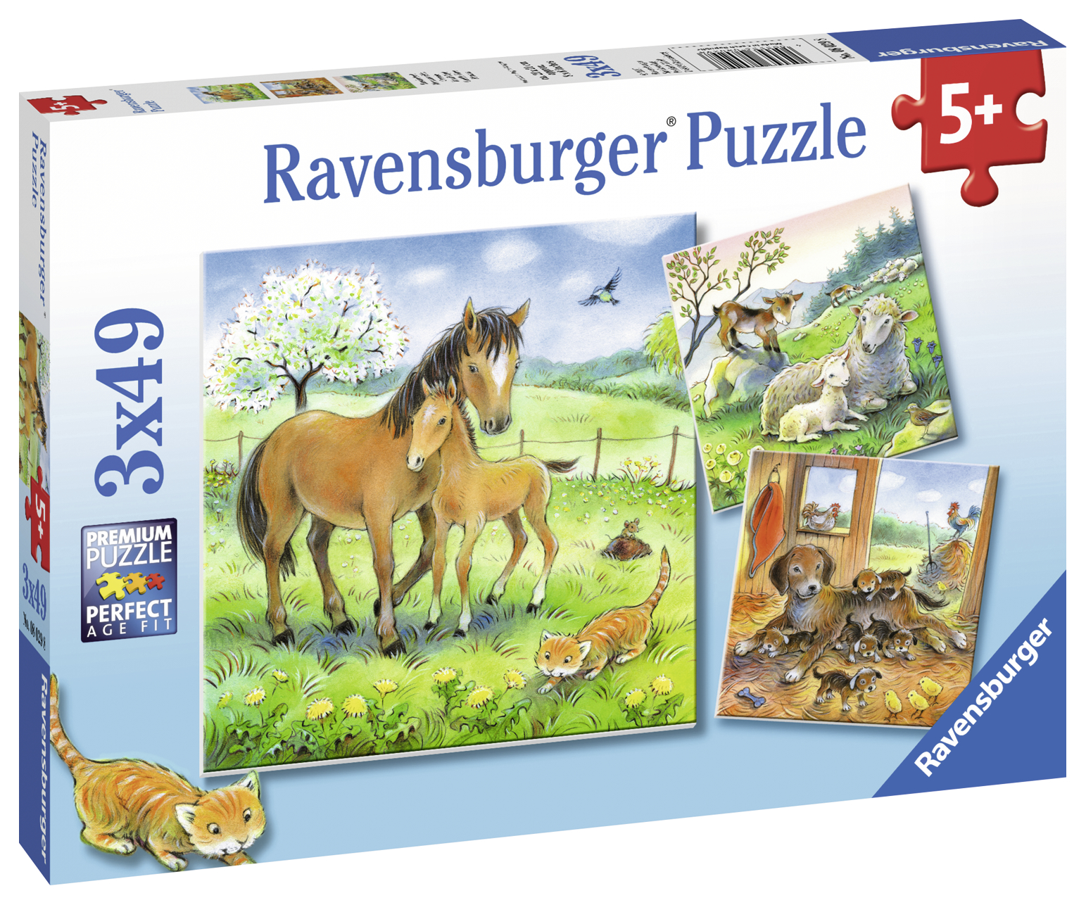 Ravensburger pusle 3x49 tk Õrnuse aeg Paatidest laevadeni