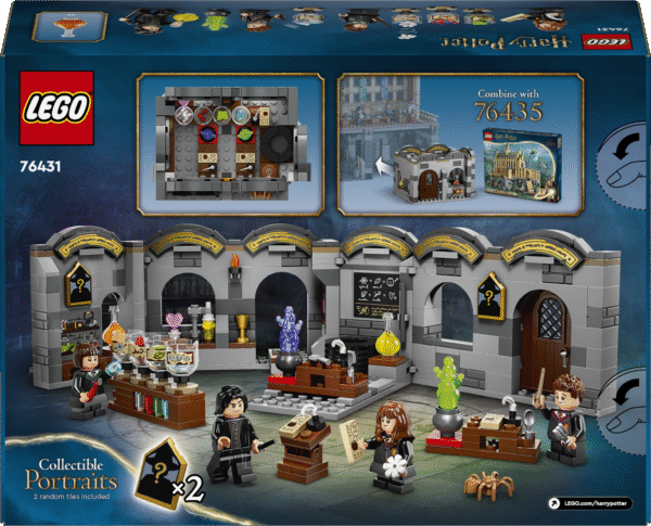 võlurile või mugule lummav mängukogemus LEGO® Harry Potter™ nõiajookide klassi ehitusmänguasjaga.