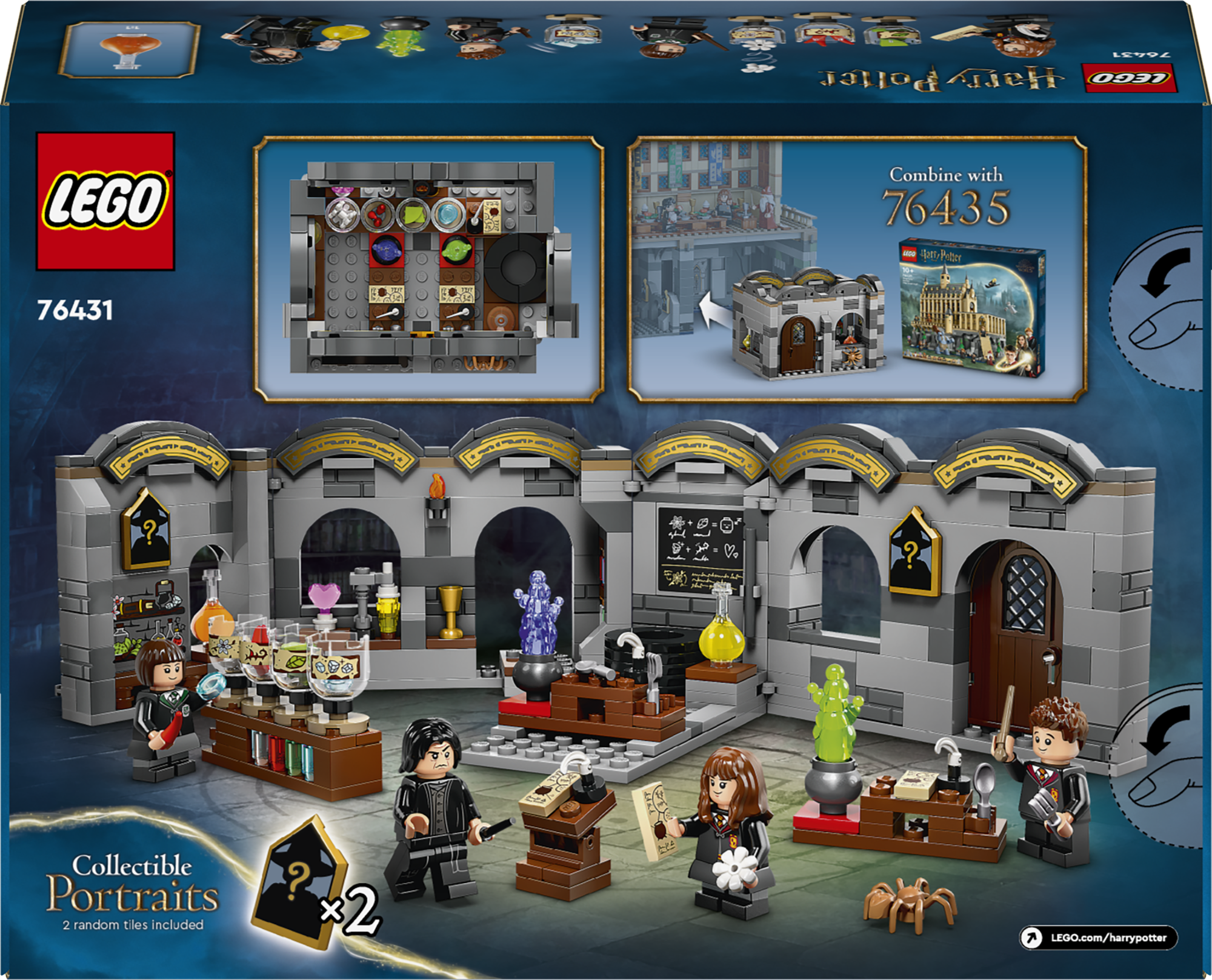 image_raw võlurile või mugule lummav mängukogemus LEGO® Harry Potter™ nõiajookide klassi ehitusmänguasjaga.